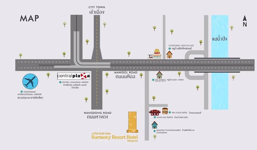 צ'יאנג מאי Harmony Resort Hotel מראה חיצוני תמונה